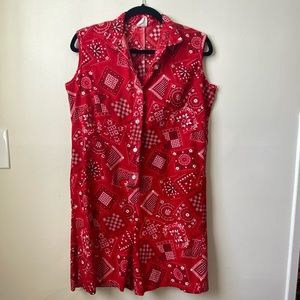 Vintage Bandana Print Romper